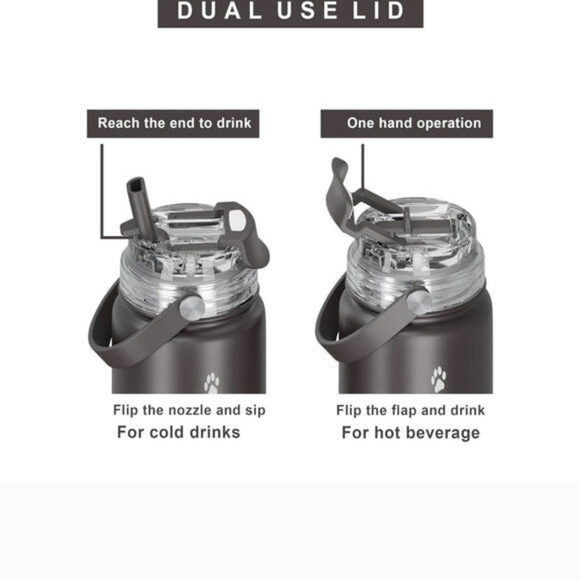 Schnauzer  Serengeti Blue Water Bottle - Picture 2 of 3